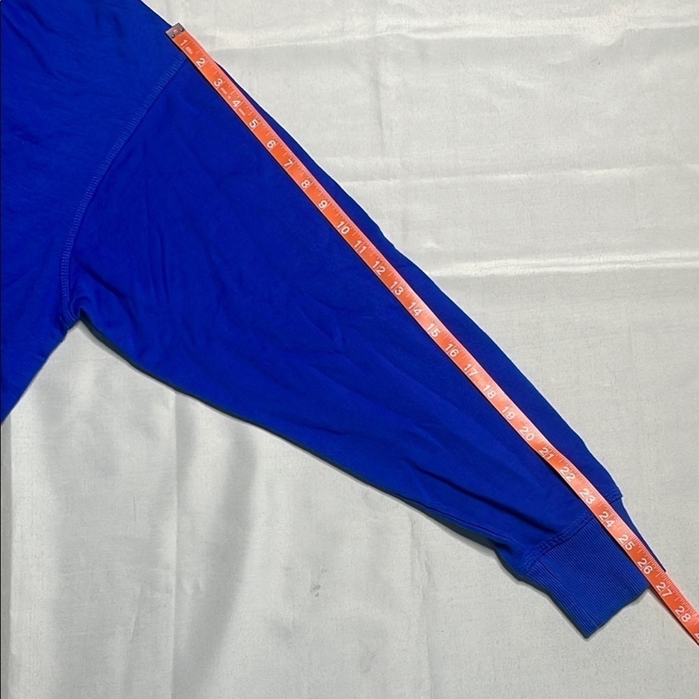 CHAMPION Royal Blue Sweatshirt with Monochromatic Logo - Picture 6 of 8